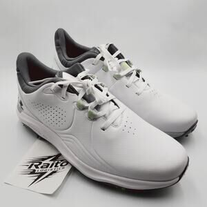 Mens Size 10 Under Armour Golf Shoes UA Drive Pro Spiked Storm White 3026918-100